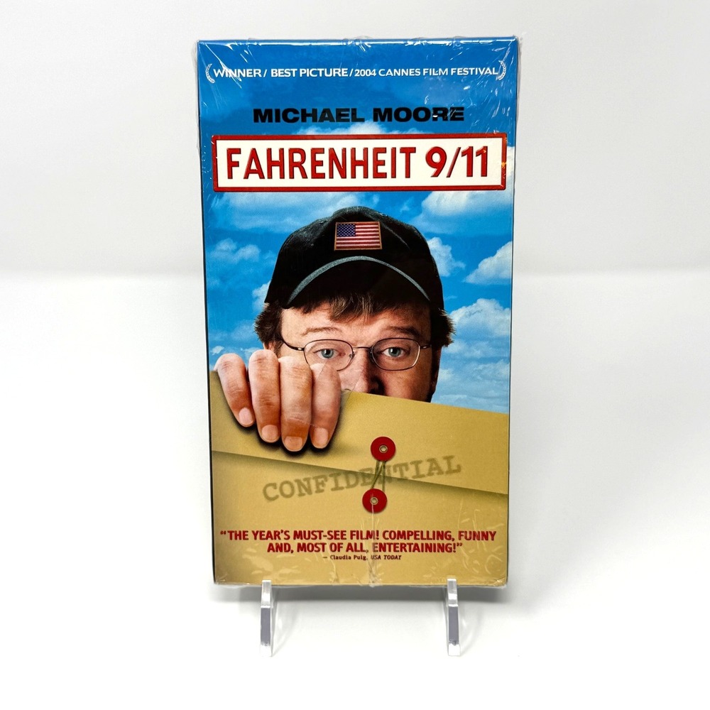 Fahrenheit 9/11 VHS 2004 Michael Moore Documentary Brand New Sealed